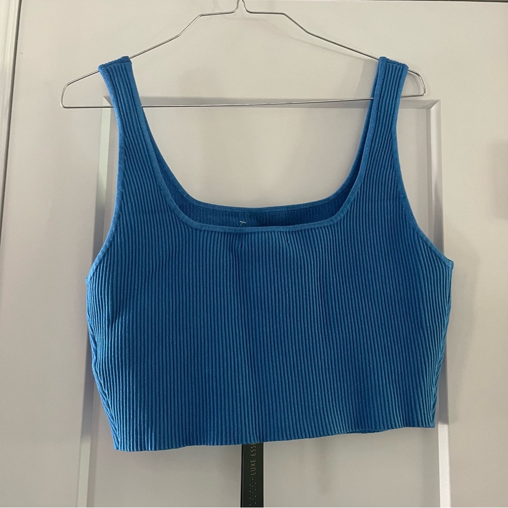NWT: House of Harlow 1960 • Blue Cropped Tank